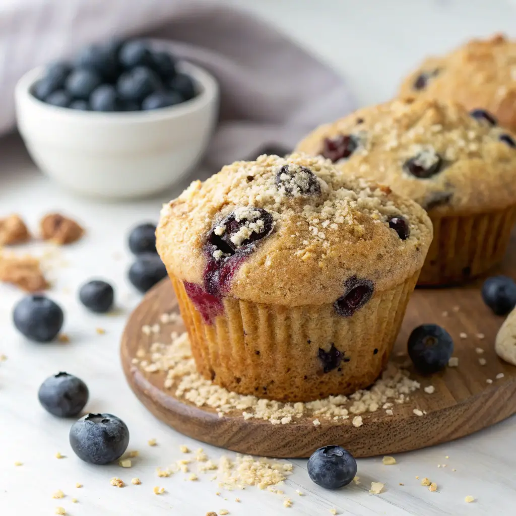 blueberry-protein-muffin