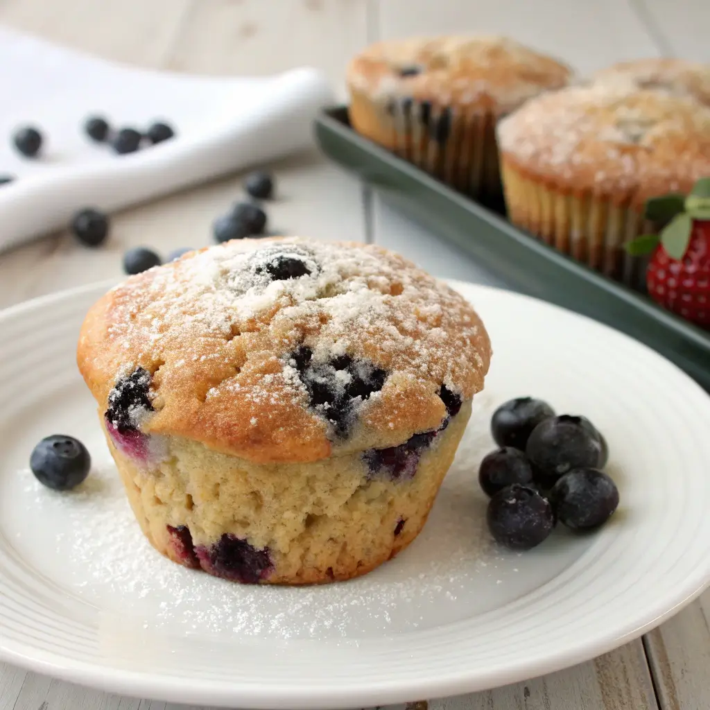 blueberry-protein-muffin