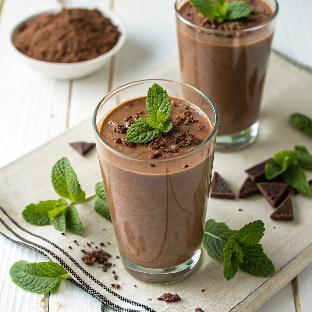 chocolate-mint-protein-shake