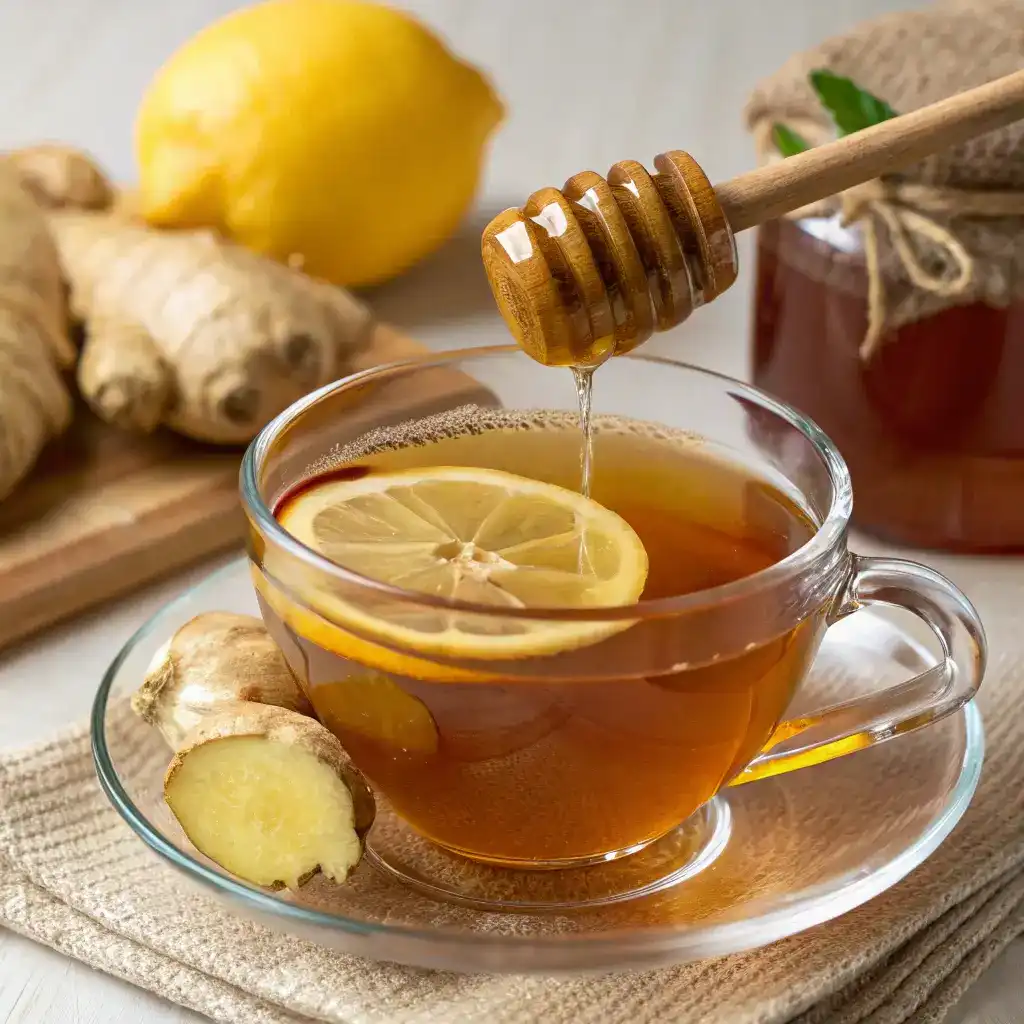 ginger-root-lemon-honey-tea