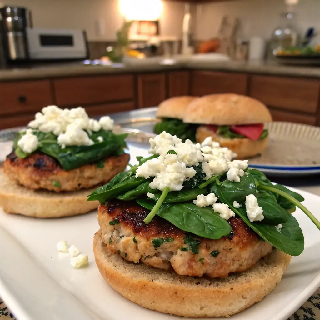 turkey-burgers-feta-and-spinach