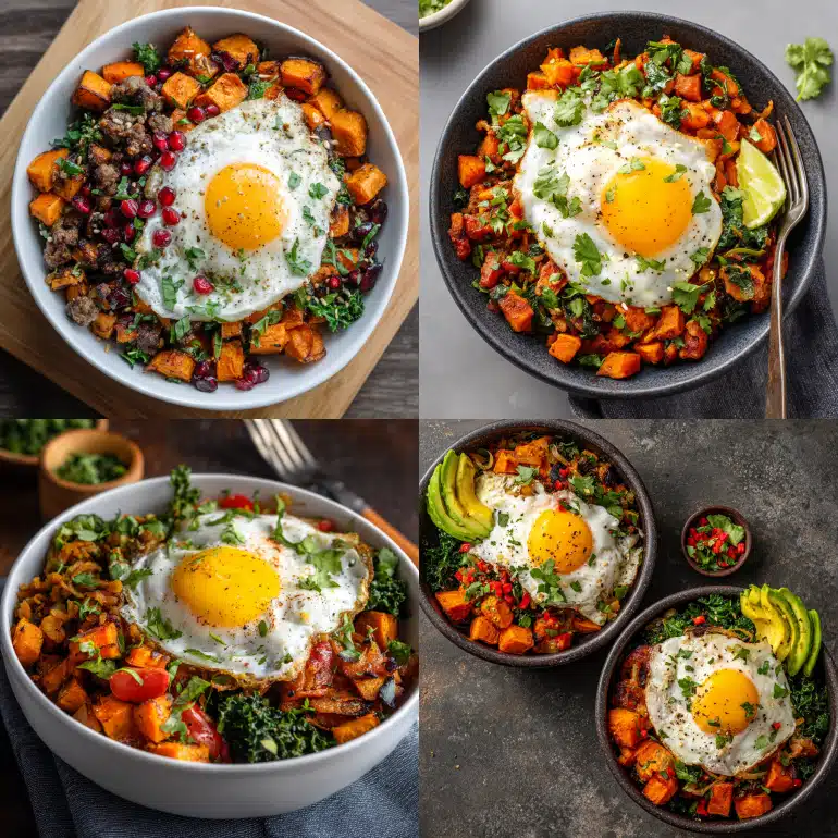 Sweet Potato Hash with Protein