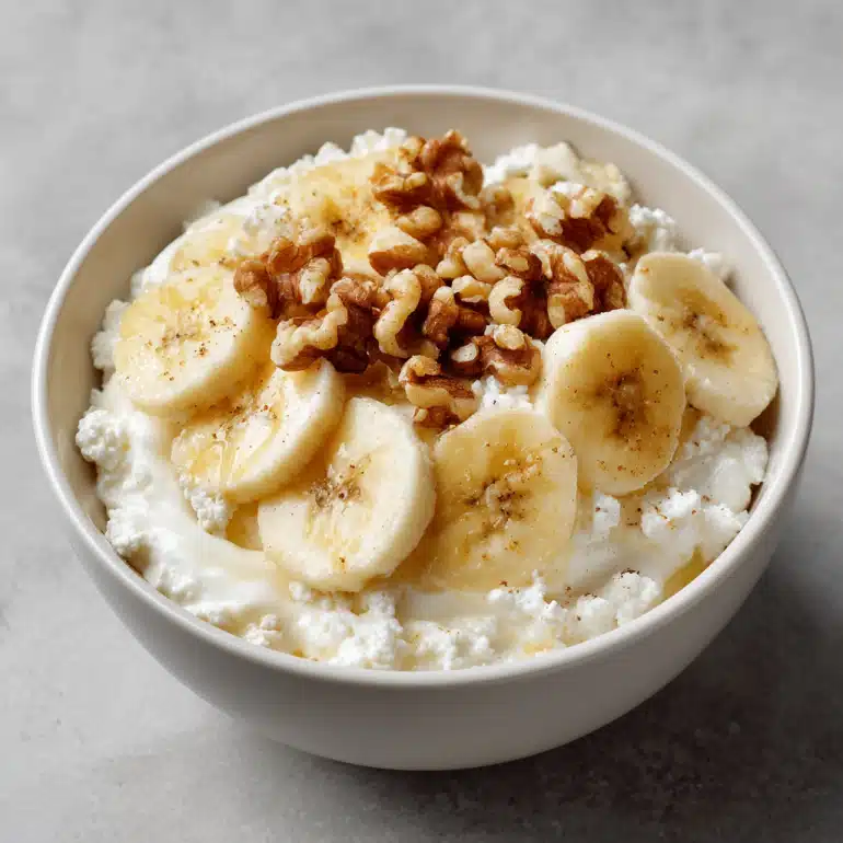300-calorie high-protein breakfast weight loss options showing Cottage Cheese breakfast bowl