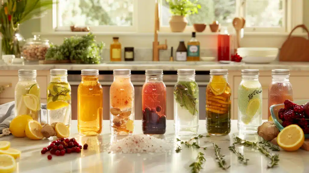 Functional waters DIY collection vs commercial alternatives - Maya Refresher's cost-effective hydration hacks saving 70% while providing superior customization