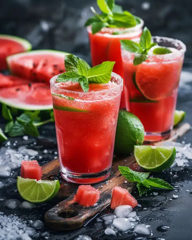 Hydration Hero post-workout electrolyte drink with watermelon, coconut water and mint for rehydration