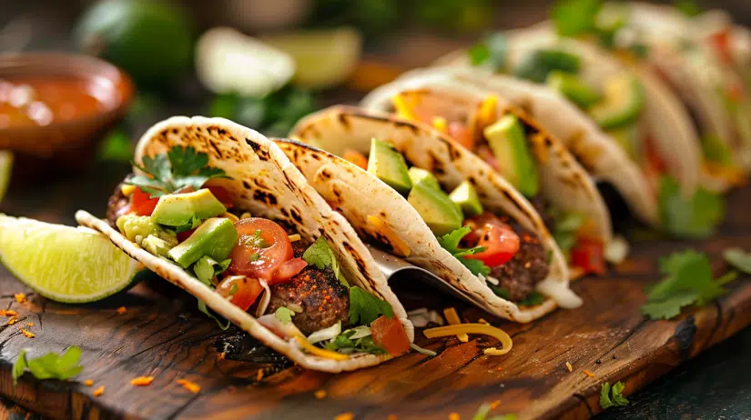 Smash burger tacos 