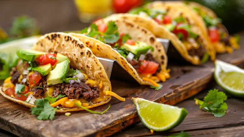 Smash burger tacos 