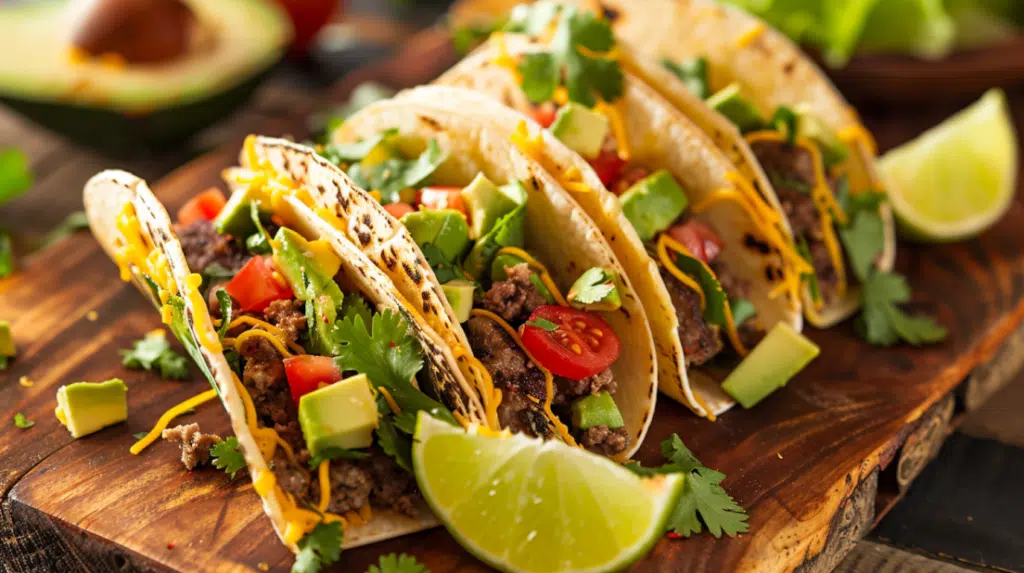 Smash burger tacos 
