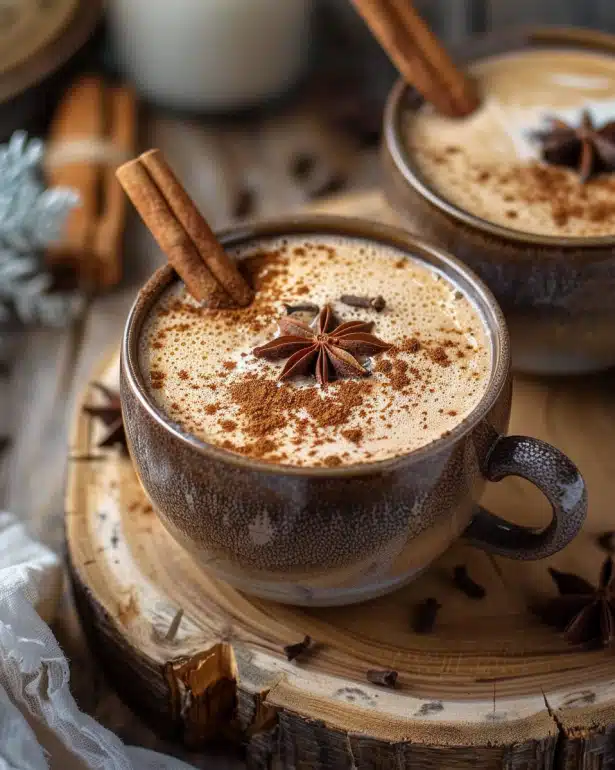 Crash-Free Coffee Alternative natural energy drink homemade with chicory root, guarana, and coconut milk for coffee lovers