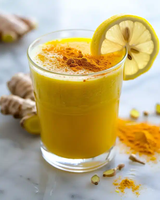 Liver Support Elixir detox beverage with milk thistle, dandelion, and lemon for natural liver cleansing and professional detox protocol