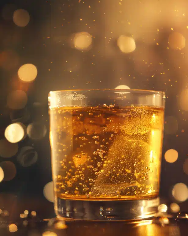 Mental Focus Formula natural energy drink homemade with yerba mate, lion's mane mushroom, and B12 for cognitive performance