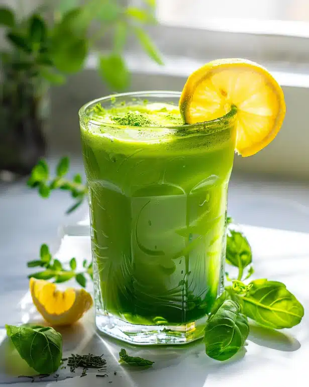 Morning Motivation Blend natural energy drink homemade with green tea, rhodiola, and B-vitamins for sustained morning energy without crashes