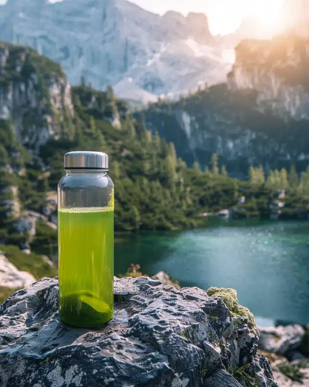 Weekend Warrior natural energy drink homemade with cordyceps mushroom and electrolytes for extended physical activity and adventures