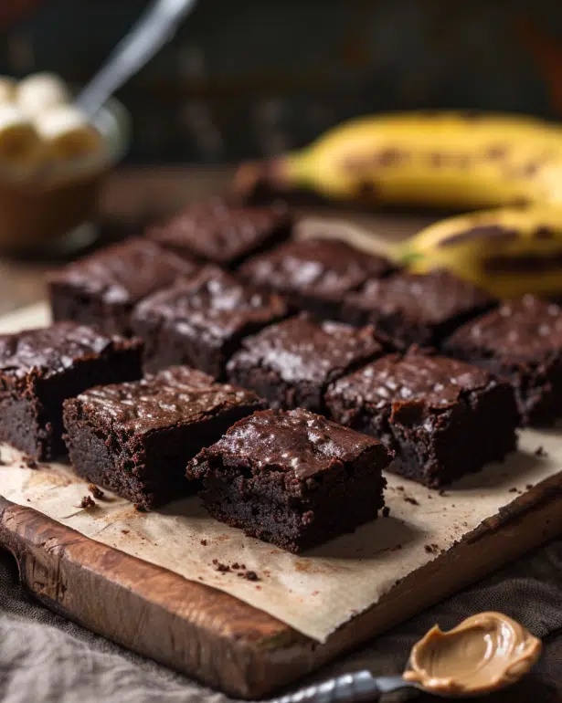 3-ingredient banana brownies