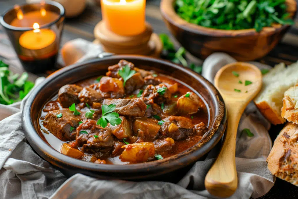 Bowl of Hungarian goulash
