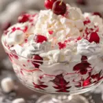 Cherry cheesecake fluff dessert