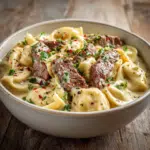 Cracked Garlic Steak Tortellini
