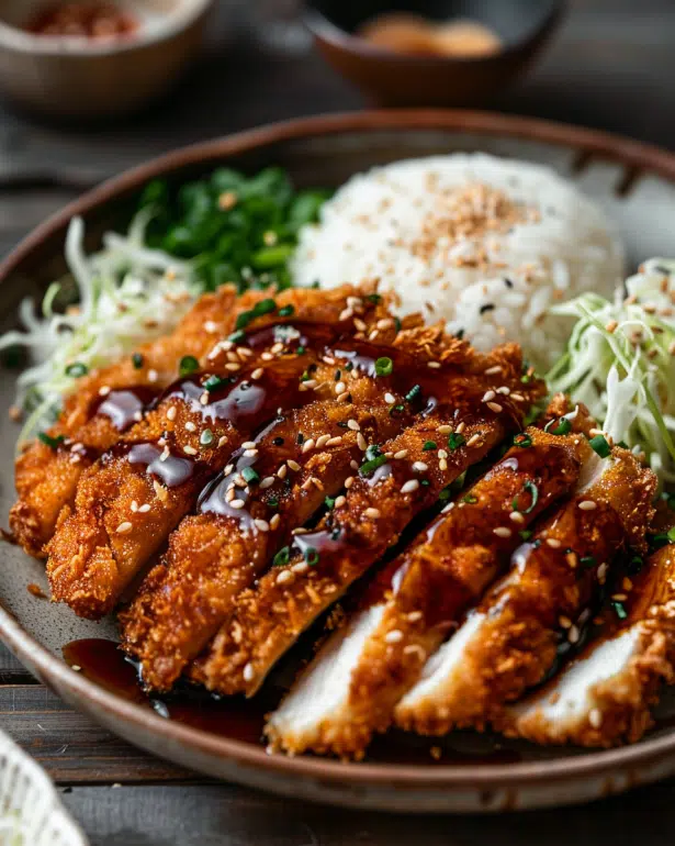 Crispy Chicken Katsu sliced