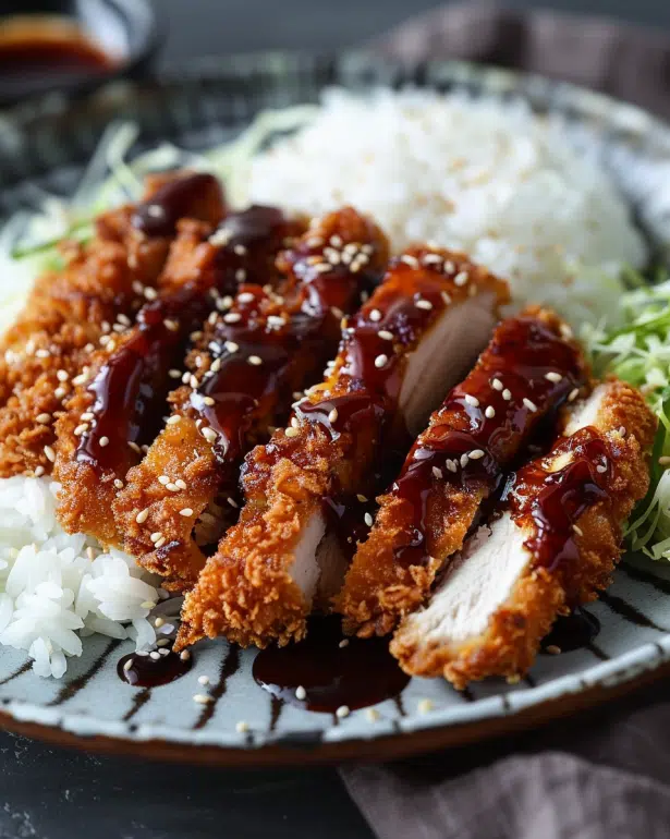 Crispy Chicken Katsu sliced