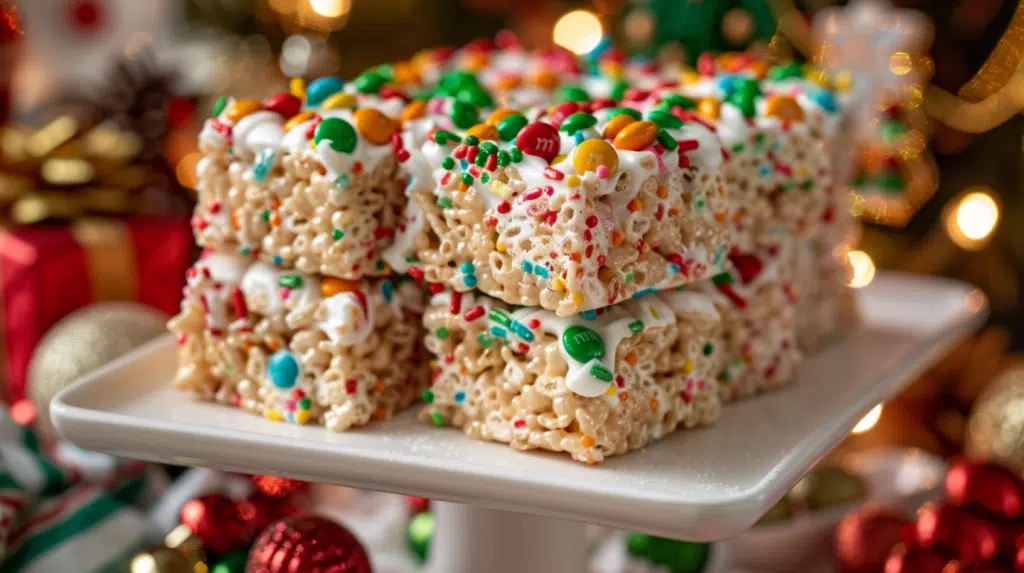 Festive Christmas Rice Krispie treats