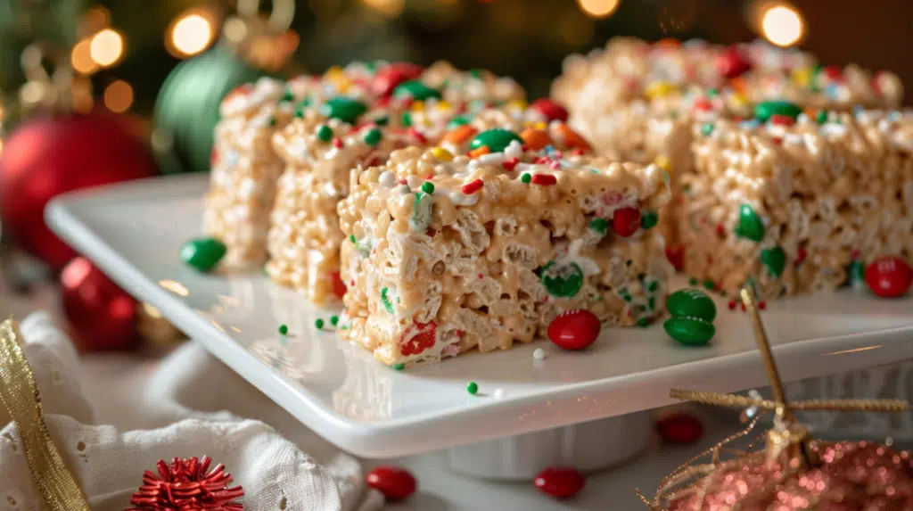 Christmas Rice Krispie treats