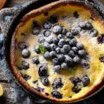 Blueberry lemon Dutch baby