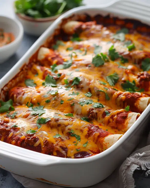 Low FODMAP Beef Enchiladas