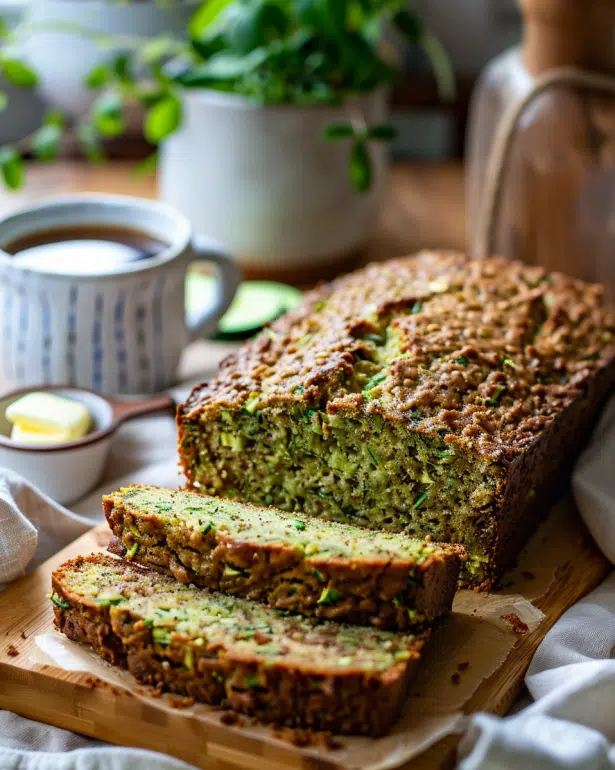 Low FODMAP zucchini bread loaf