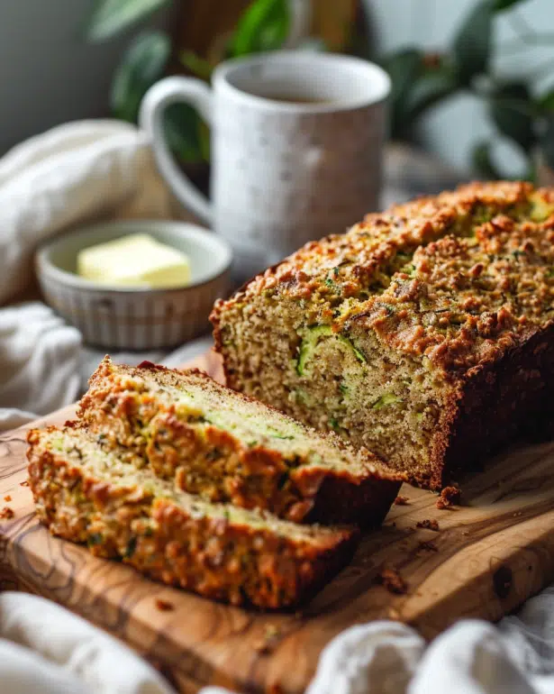 Low FODMAP zucchini bread loaf
