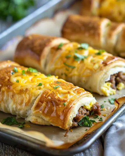 Sausage Egg Breakfast Roll-Ups