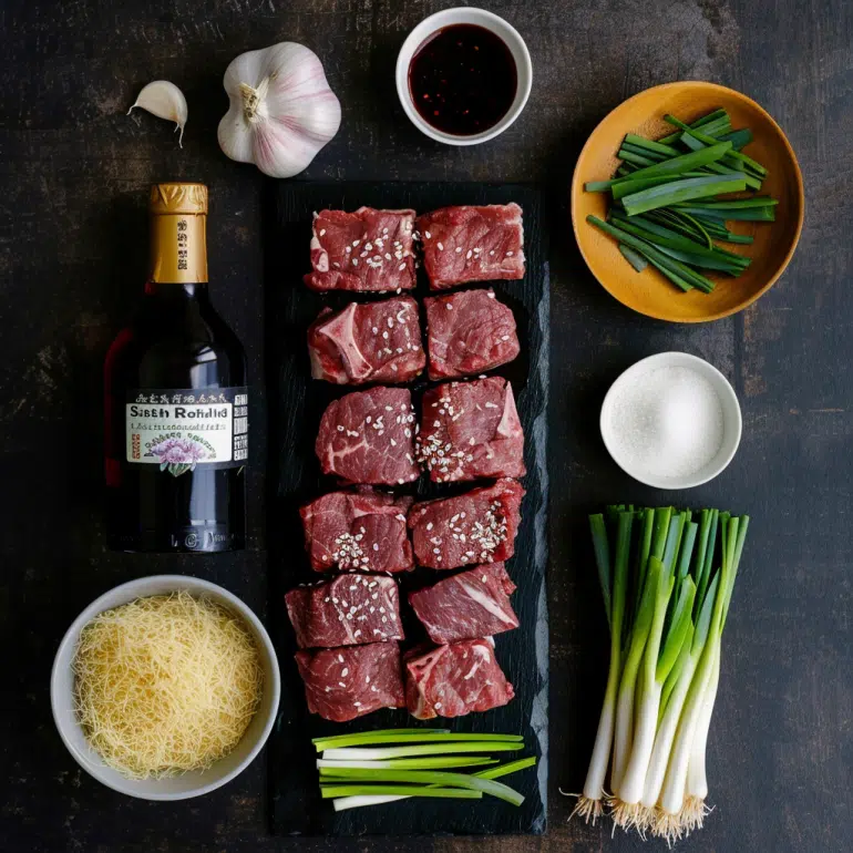 all Mongolian beef ingredients
