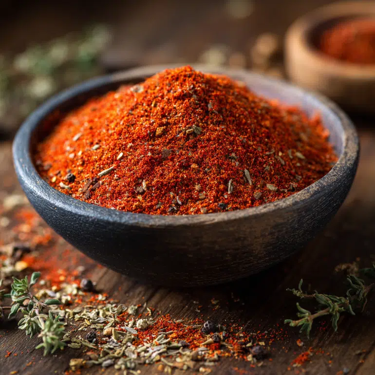 bowl of homemade Cajun spice blend