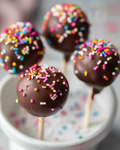 chocolate cake pops