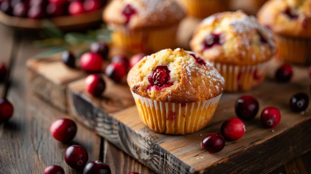 cranberry orange muffins SERVING