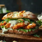 crispy chicken caesar sandwich