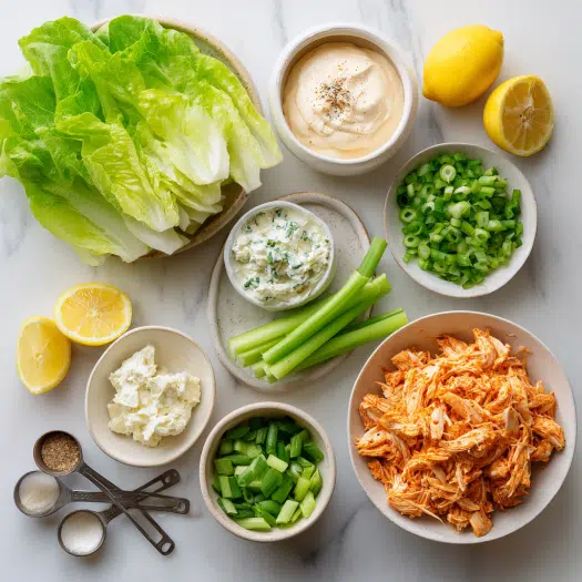 ingredients for buffalo chicken salad