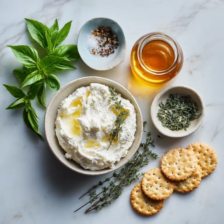 ingredients for ricotta dip