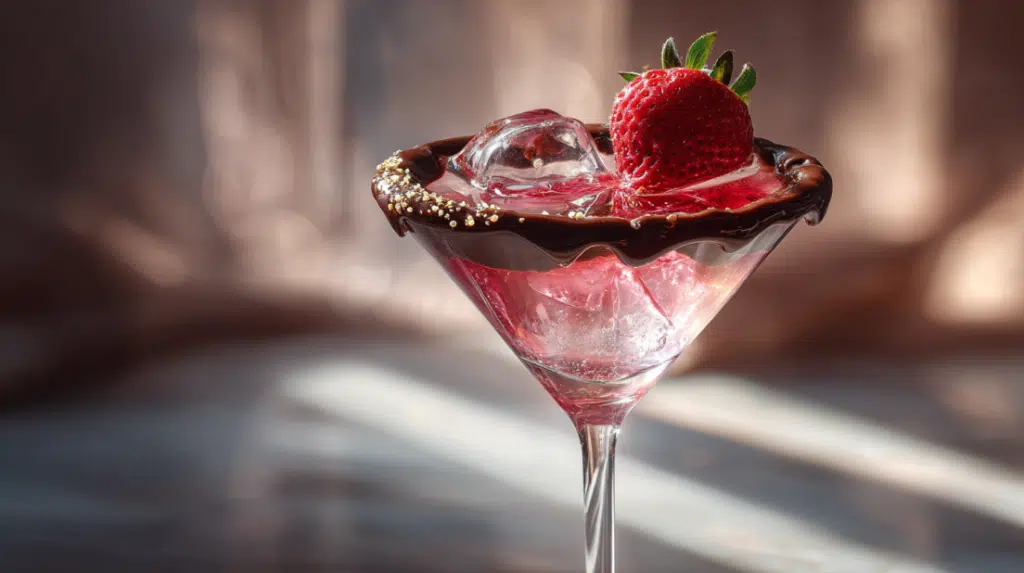 Chocolate Covered Strawberry Martini