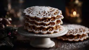 Christmas Pizzelle cookies