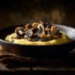 Creamy Garlic Polenta With Mushrooms
