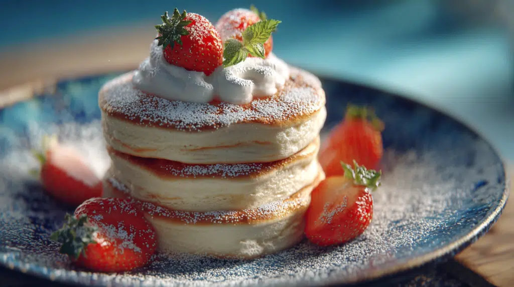 Fluffy Japanese Soufflé Pancakes