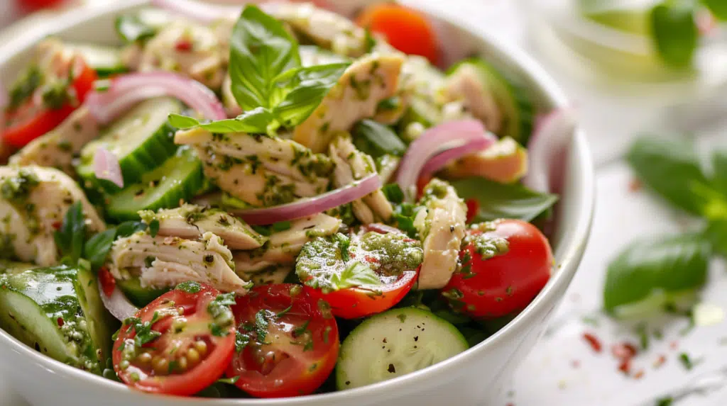 Fresh Pesto Chicken Salad
