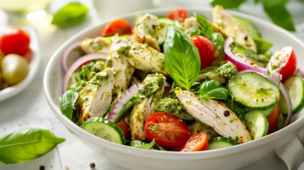 Fresh Pesto Chicken Salad