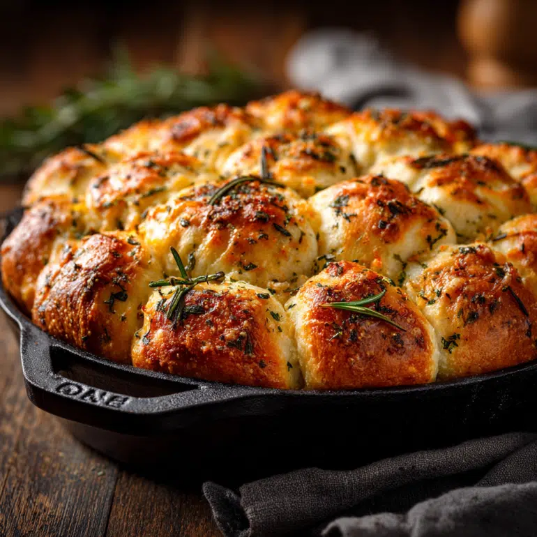 Garlic and Rosemary Pull Apart Bread