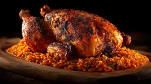 Jollof Rice with Roasted Chicken