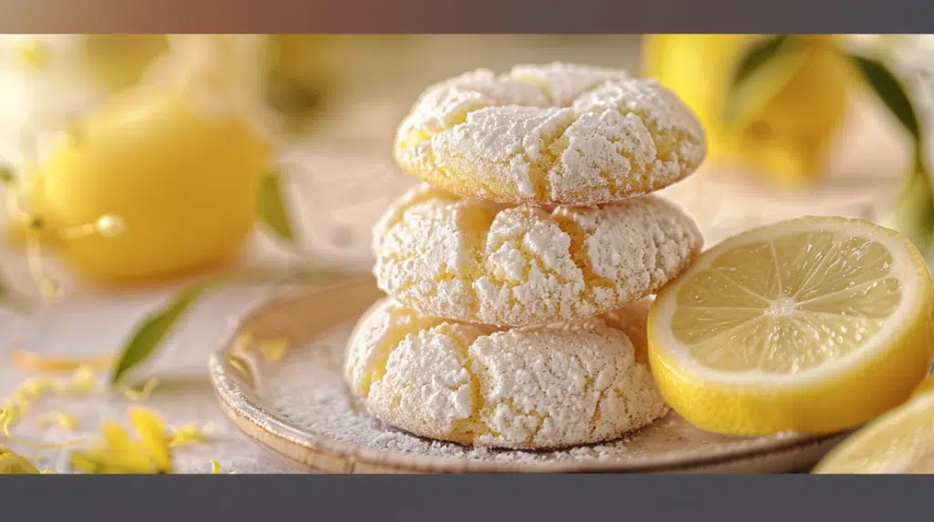 Lemon Crinkle Cookies