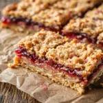 Low-FODMAP Peanut Butter Jam Bars