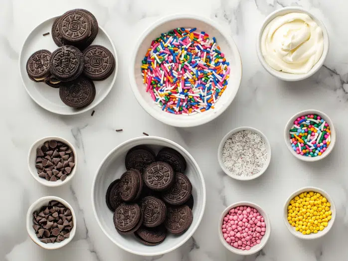 Oreo balls ingredients