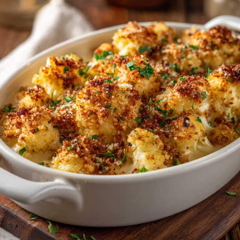 Parmesan Cauliflower Gratin 