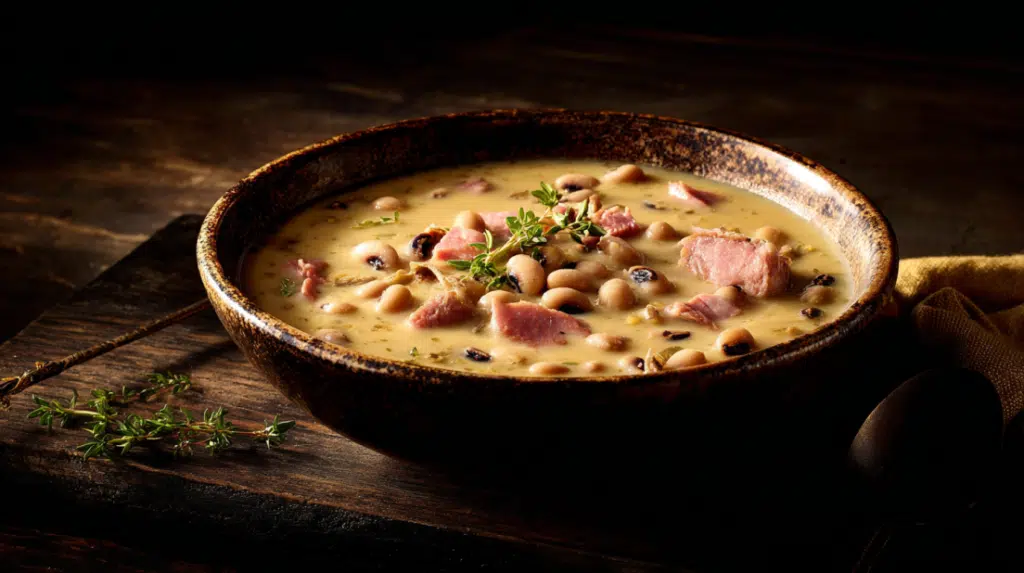 Southern style black eyed peas